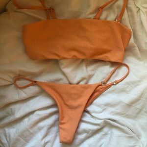 Frankies Bikinis Scarlett set in sunrise